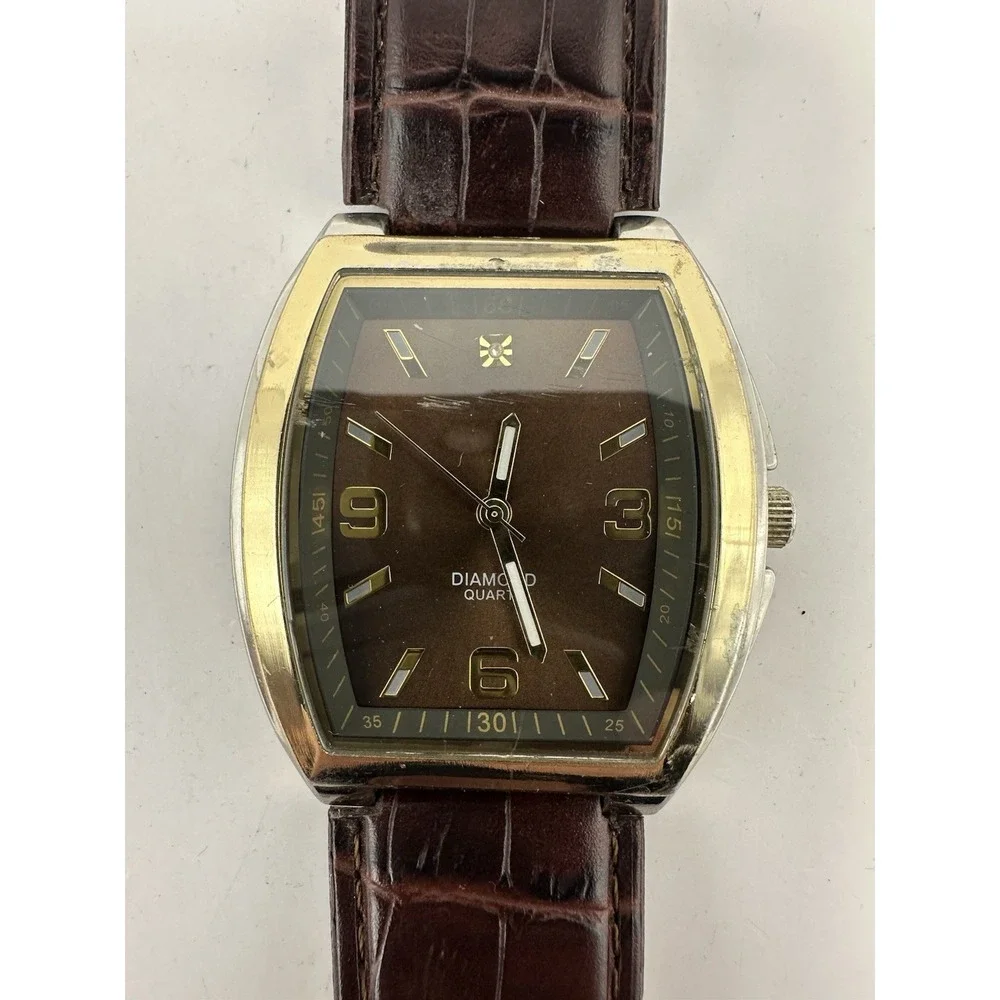 Accutime 4028WMM New Battery Mens Tank Watch‎ 42MM 8